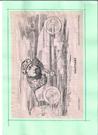 7 Bb  Gravure Illustrateur 1906 Pour Pub 17 Par 25 Collée Sur Papier Voiture Hautvast - Advertising