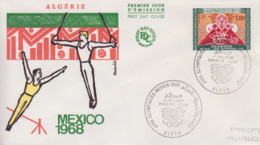 Enveloppe  FDC  1er  Jour   ALGERIE    Jeux  Olympiques   MEXICO   1968 - Summer 1968: Mexico City