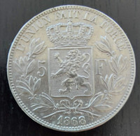 Belgium 1868 - 5 Fr. Zilver - Leopold II - Morin 155 - Pr - 5 Francs