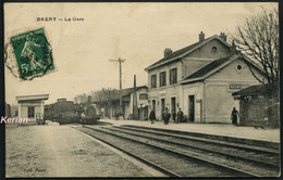 Breny - La Gare (Gare De Oulchy-Breny) - Edit. Pauly - Voir 2 Scans Larges - Altri & Non Classificati