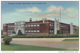 Iowa Cedar Rapids Benjamin Franklin High School Curteich - Cedar Rapids