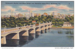 Virginia Richmond Mayo Bridge Over James River - Richmond