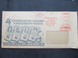 KARTE Wien 1938 Strumpfhosen Schüller  Frankotype Postfreistempel // D*52629 - Covers & Documents