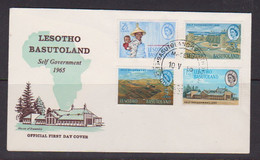 BASUTOLAND    1965    FIRST  DAY  COVER    Self  Government - 1965-1966 Gouvernement Autonome