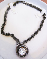 Collana Con Ciondolo Lunghezza Chiusa 18,5 Cm  Bigiotteria Vintage - Necklaces/Chains