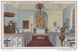 Delaware Wilmington Interior Old Swede's Church Built 1698 Curteich - Wilmington