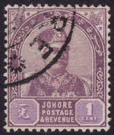 JOHORE 1891 Sc#18 - USED @E1201 - Johore