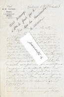 1858 Courrier M° VOIVRET Notaire à Gondrecourt / 55 Meuse / Sujet Salin-Magne Aux Forges D'Abainville - 1800 – 1899