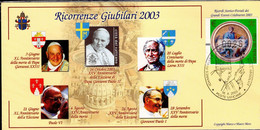 VATICAN - 2003 - POPE JOHN PAUL II - HISTORICAL POSTAL MEMORIES CARD STAMP -  SOUVENIR 41 - Papes