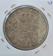 Belgium 1870 - 5 Fr. Zilver - Leopold II - Morin 157 - ZFr - 5 Francs