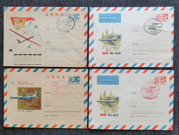 UdSSR FLUGPOST, Partie Belege Umschläge Sonderstempel - Lettres & Documents