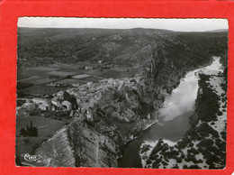 Les Environs De ST-MARTIN-d'ADECHE - Vue Aérienne - Le Vieux Village D'AIGUEZE à La Sortie Des Gorges - 1954 - - Autres & Non Classés