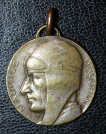 WW1 - Médaille Laiton Nickelé "Union Des Pilotes Civiles De France / Maurice Drouhin" French Medal WWI - 1914-18