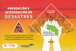 2020 Costa Rica Disaster Emergency Volcanoes Earthquakes Seismic Fires Souvenir Sheet MNH @ BELOW FACE VALUE - Costa Rica