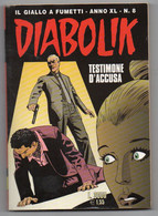 Diabolik(Astorina 2001)  Anno XL° N. 8 (con Segnalibro) - Diabolik