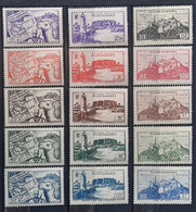 Fezzan (ex-colonie Française) Territoire Militaire 1946 N°28/42 ** TB Cote 26€25 - Unused Stamps