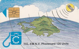 ST. MAARTEN (ANTILLAS HOLANDESAS). SX-TEM-0004Ab. Globe - 2nd Edition. 1996. 120U. (014) - Antillen (Niederländische)