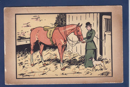 CPA Cheval Horse Femme Woman MM Vienne 361 Non Circulé - Chevaux
