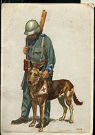 Fête Nationale  1937 (pour La Croix-Rouge Suisse) Obl. 02/08/1937 ( N° 84 - Zumstein  2009) Soldat - Chien - Dog - Stamped Stationery