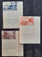 Guadeloupe (ex-colonie Française) 1947 PA13/15 CdF Datés ** TB Cote 39€ - Luftpost