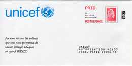 Pret A Poster Reponse PRIO (PAP) Unicef Agr. 299214 - (Marianne Yseult-Catelin) - Prêts-à-poster: Réponse