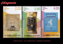 AMERICA. CUBA MINT. 2021 265 AÑOS DEL SERVICIO OFICIAL DE CORREOS EN CUBA - Unused Stamps