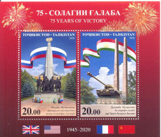 2020. Tajikistan, 75y Of Victory, S/s Perforated, Mint/** - Tagikistan