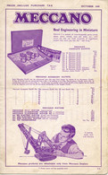 Catalogue MECCANO HORNBY DINKY 1949 October Folder - Trains O & OO - English