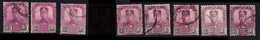 JOHORE 1912 3c Wmk. Multi Rossette Sc#78 X9 - USED @E3158 - Johore