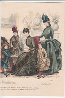 GRAVURE DE MODE Journal Des Demoiselles Modes De Paris - Avant 1900