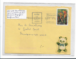 Aus376/ AUSTRALIEN -Buschblüte 2003 + Werbestempel Für Personenbezogene Briefmarken   (flor, Flower, Fleur) - Storia Postale