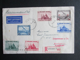 Koekelberg - Op Aangetekende Luchtpostbrief Uit Antwerpen Naar Stuttgart (Duitsland) - Usati