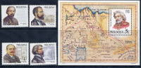 MOLDOVA 1998 Personalities  4v + Block MNH / **.  Michel 266-69 + Block 15 - Moldavië