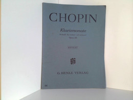 Klaviersonate B-moll, Opus 35. Urtext. Nach Dem Autograph Und Den Erstausgaben Hrsg. Von E. Zimmermann. Finger - Música