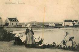 Carnac Plage * Port En Dro * Femme Bretonne Bretagne Coiffe Costume Morbihan - Carnac
