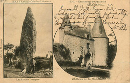 Quintin * 1905 * La Roche Longue ( Menhir Domlen Mégalithe Monolithe Pierre ) * Château De La Noë Sèche - Quintin