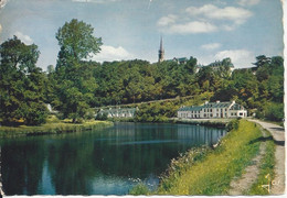 CPSM  France    29 Finistère   La Bretagne En Couleurs Châteauneuf Du Faou  Un Coin Reposant Sur Le Canal - Châteauneuf-du-Faou