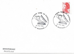 France Enveloppe 1er Jour  L-Morteau25- Doubs Cachet à Date -  1986 - Mechanische Stempels (reclame)