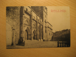 MONASTERIO DE GUADALUPE Caceres Atrio Y Fachada Del Templo Postcard Extremadura SPAIN - Cáceres