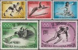 Bulgarie Gouvernement Royal En Exil 1964. Jeux Olympiques Innsbruck. Hockey, Ski, Patinage, Bobsleigh - Inverno1964: Innsbruck