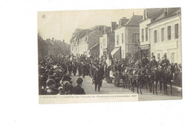 Cpa - 18 - BOURGES - Funérailles Des Victimes De L'Explosion Du 2 Novembre 1907 - Animation Cavalier Cheval - H.B. 3 - - Funerali