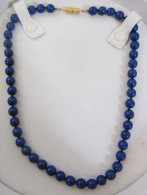 Collana Blu  Bigiotteria Vintage Lunghezza Chiusa 19,5 Cm - Necklaces/Chains