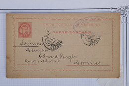 AS15  PORTUGAL BELLE CARTE 1892 PORTO  POUR AMIENS  FRANCE  + AFFR. INTERESSANT - Cartas & Documentos