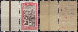 MADAGASCAR 135 ** MNH Transport En Filanzane Adhérences Bord De Feuille 1922-1926 - Unused Stamps