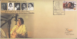 India  2022  Bharat Ratna  Lata Mangeshkar  Singing Nightingale  Mumbai  Special Cover  # 34437 D & AA  Inde Indien - Lettres & Documents