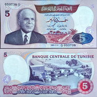 Tunisia 5 Dinar  1983 Unc - Tunisie