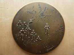 DA-068 Médaille Probable Bronzre Offerte Par Le Ministre De La Jeusesse Et Des Sports - Bronzen