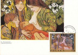 AD 19 Maximum Card - Painting By Stanisław Wyspianski - Motherhood - Maximumkaarten