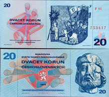 Czechoslovakia 20 Korun F 01 Rare 1970 Unc - Czechoslovakia