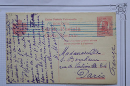 O 10 ROMANIA  BELLE CARTE LETTRE ENTIER 1915   POUR PARIS FRANCE++    +A VOIR ++ AFFR. INTERESSANT - Cartas & Documentos